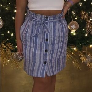 Denim skirt high waisted